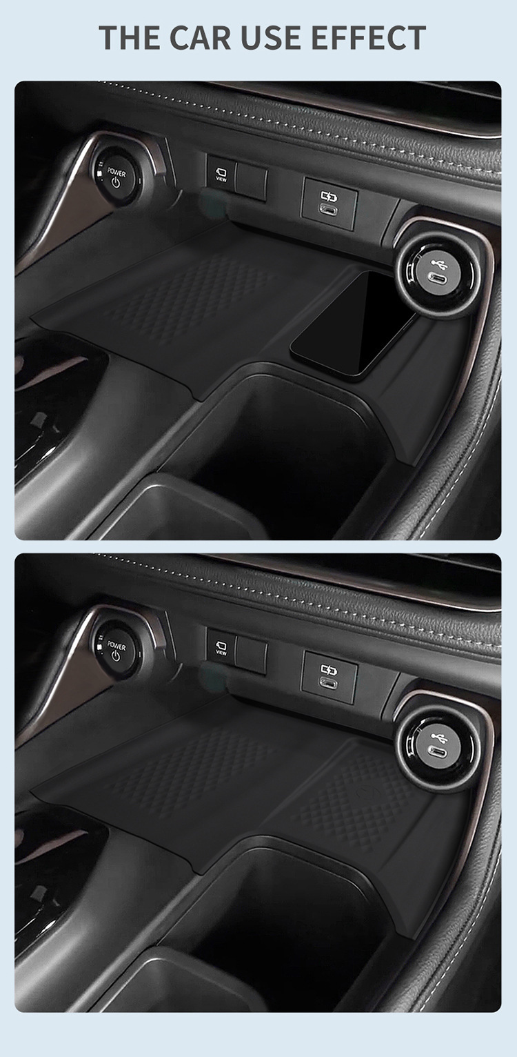 Suitable for Toyota Grand Highlander Wireless Charging Silicone Anti-Slip Mat Car Supplies Modification