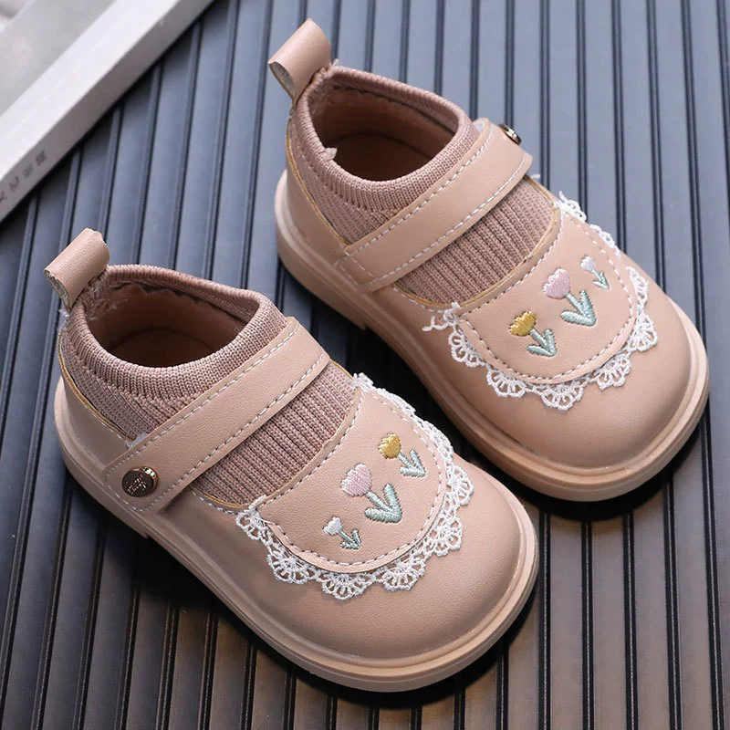 Children's footwear for early age, shoes for leather shoes for princess, autumn, trend of season, 0-1-3 years
