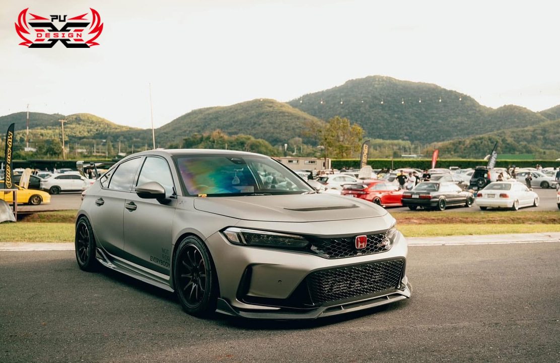 Suitable for Honda 11Th Generation Civic Fl5 Type R Modified Carbon Fiber Front Lip Modified Ad Style Front Bumper Front Spoiler