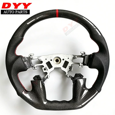 Suitable for 2012-2026 Patrol Y62 Genuine Carbon Fiber Steering Wheel Cross-Border Foreign Trade Accessories Modification (Steering wheel) - patrol-y622012-2018real-carbon-frame