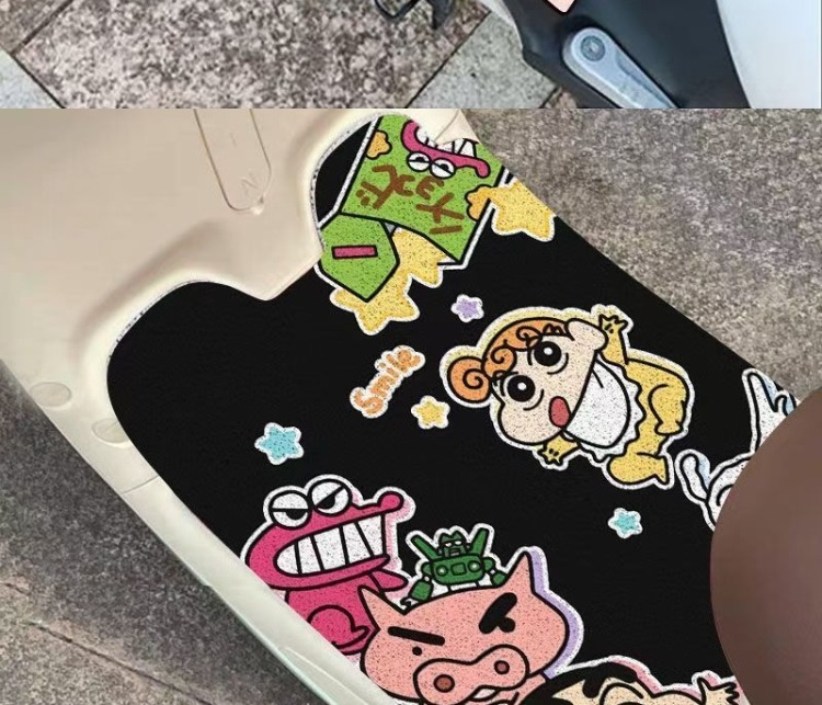 Customized Electric Scooter Cartoon Foot Pads, Custom-Made Wire Loop Pedal Mats, Electric Scooter Dust Removal Pedal Mats, Bring in Wealth and Treasure Cat