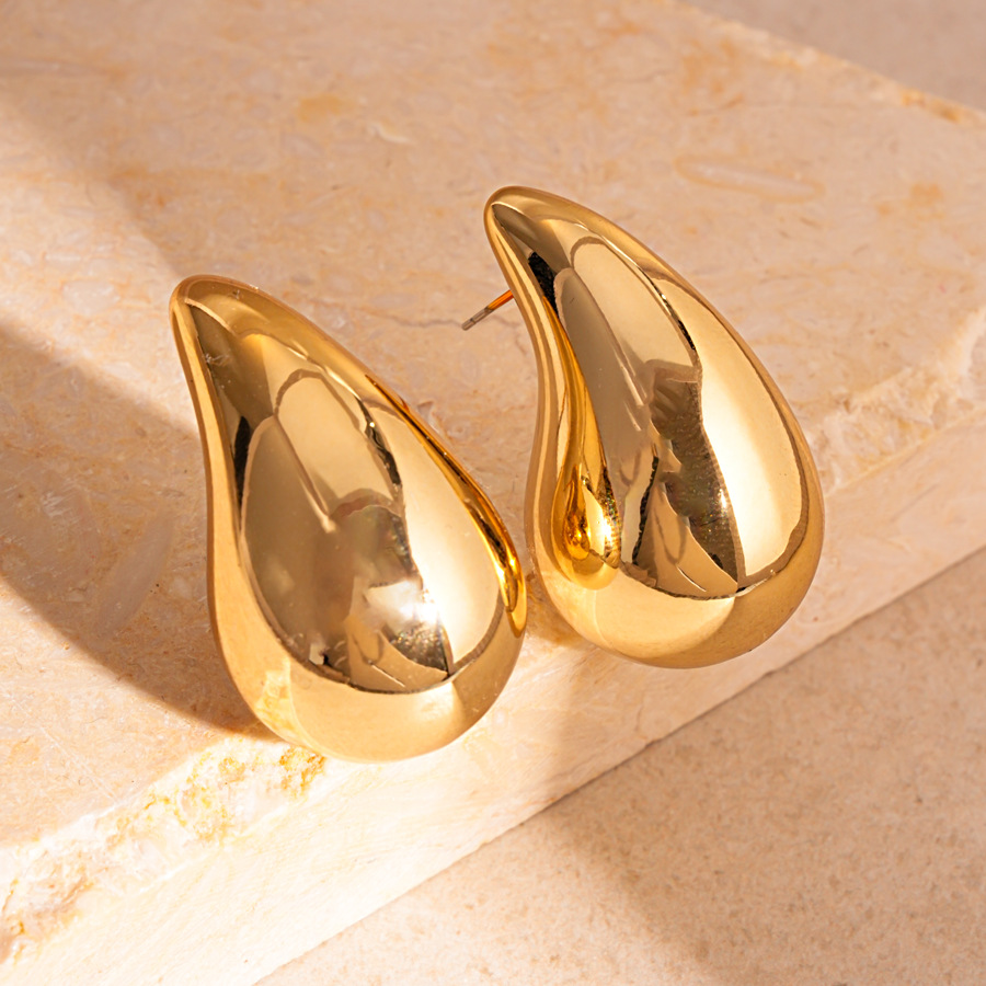 1 Pair Quantity Holiday, Banquet, Selfie Occasion 1 Pair Casual Elegant Lady Geometric Plating Metal Earrings