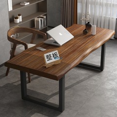 大型無垢材デスク、ホームデスクトップコンピュータデスク、ロングデスク、シンプルなライティングワークベンチ、ログ会議テーブル