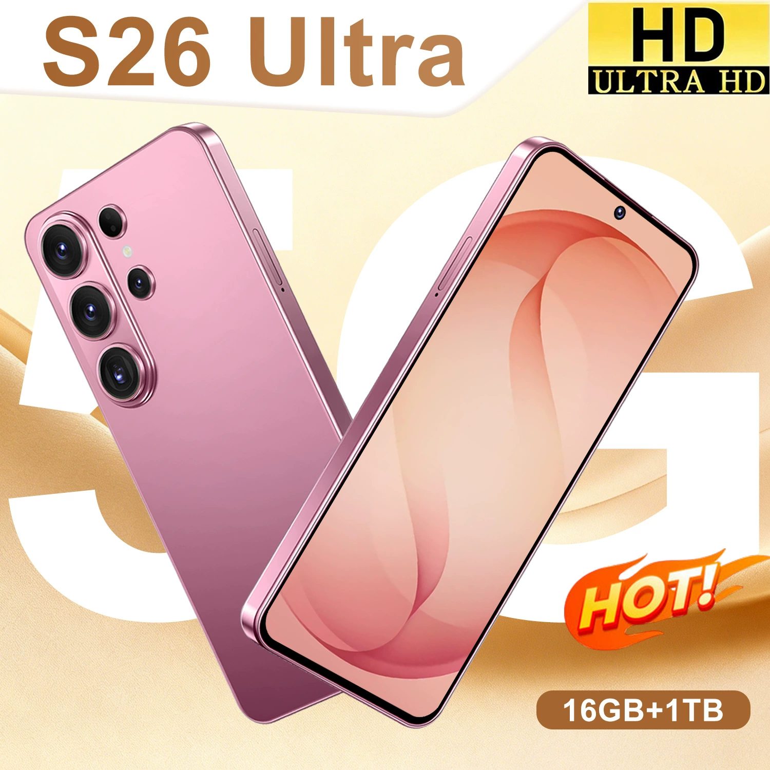 Мобильный телефон, умные часы S26, 3 дюйма, широкий экран, Android