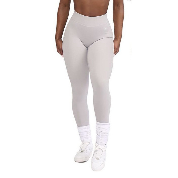Sports Solid Color Chemical Fiber Blending Polyester Active Bottoms Leggings display picture 16