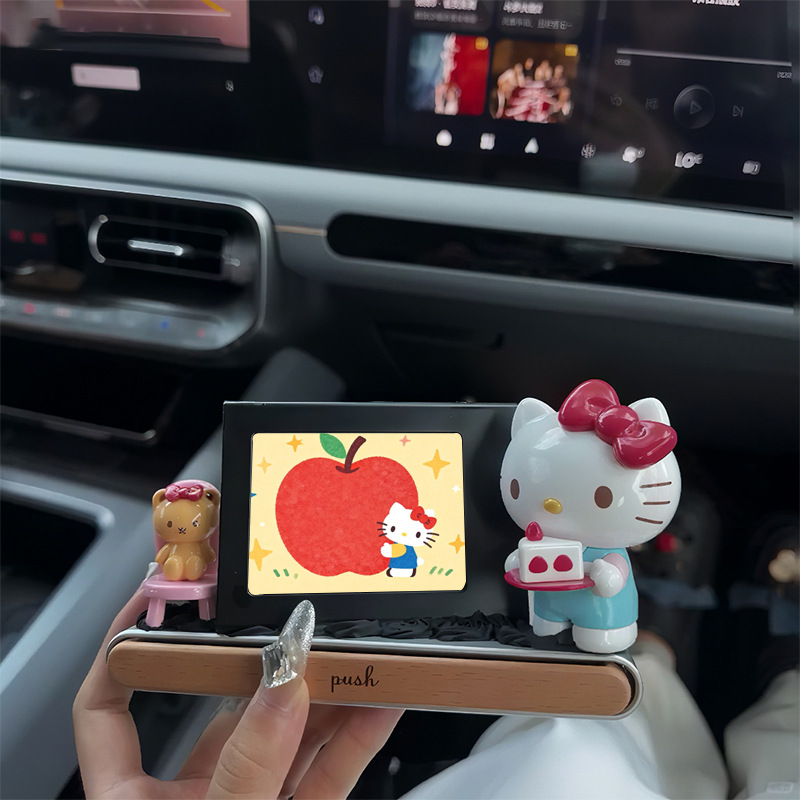 Couple Photo Frame Display Stand Parking Sign Cartoon Cute Kt Ornament Handmade DIY Valentine's Day Gift Creative Number Plate