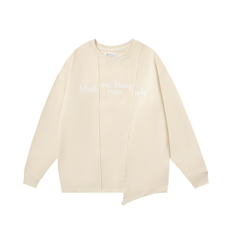 Футболка с длинным рукавом Maison Margiela унисекс свободного кроя с круглым вырезом