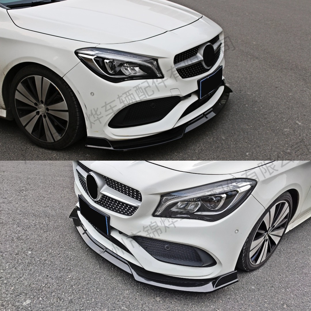 Suitable for 2016-2019 Mercedes-Benz Cla C117 Modified Front Bumper Anti-Collision Three-Stage Front Shovel Small Surround