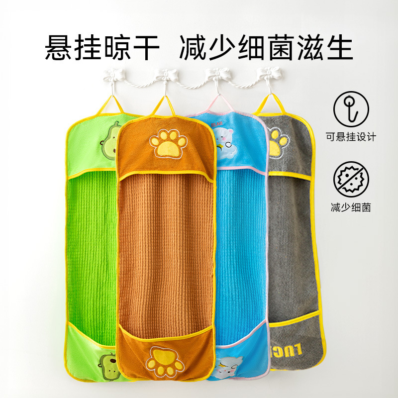 Toalla de limpieza de manos perro gato baño súper absorbente de agua de secado rápido toalla de baño gruesa grande suministros de limpieza para mascotas gato