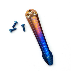 蜘蛛C81背夾 鈦合金刀夾子 一體CNC口袋夾 蜘蛛C10背夾