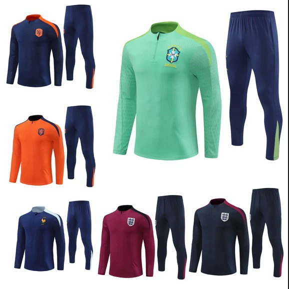 2425 Кубок Европы и Америки Франция Англия Бразилия Аргентина Месси Футбол Тренировочный костюм Джерси Детская одежда для взрослых