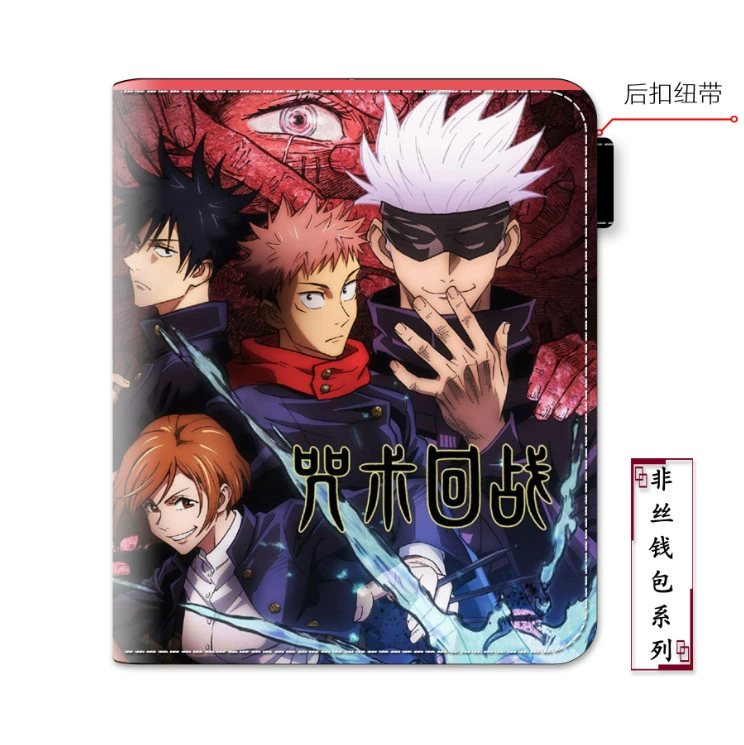 Jujutsu Kaisen, мультяшный бумажник, держатель карт на молнии, оптовая продажа