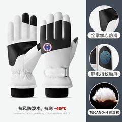 滑雪手套冬季戶外保暖防風抗寒加絨加厚百搭防滑手套雙指觸屏手套