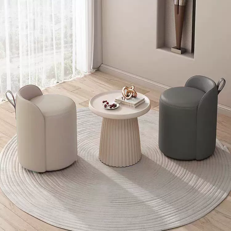 现代简约轻奢梳妆凳家用卧室化妆凳客厅换鞋凳网红ins脚凳茶台凳