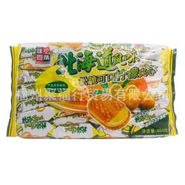 北海道风味柠檬味夹心饼600g 600g*12包/箱
