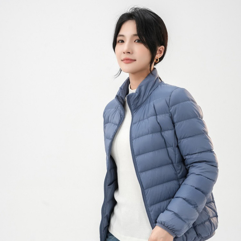헤이즈 블루 스탠드 칼라