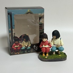 貿易クロスボーダーアニメーション周辺機器千尋と白龍千尋が出会う静的風景フィギュアモデル箱入り装飾品