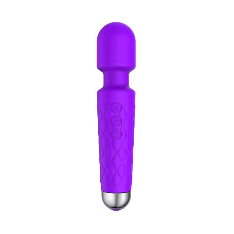 Wand vibrator AV stick 20-frequency, silicone massage stick, small and large sizes