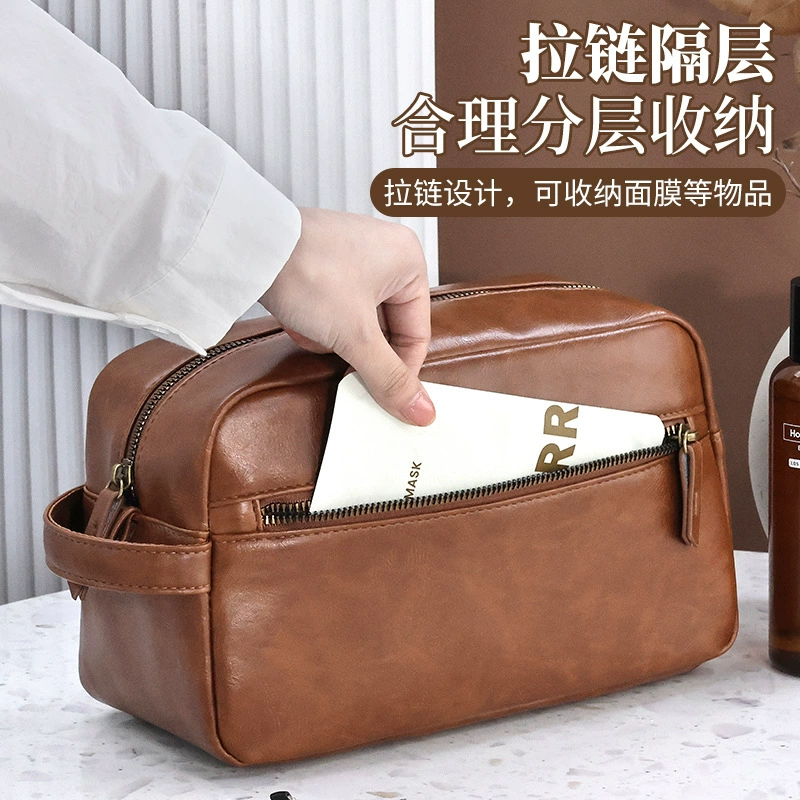 Polyurethane high quality capacious storage system for traveling, handheld storage bag, (Cross-border trading)