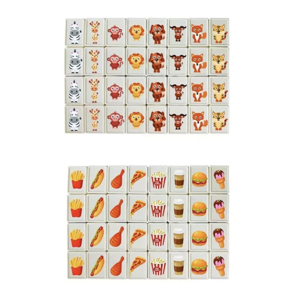65 Tiles Seaside Escape Game Blocks Cross-Border Plastic Mahjong Board Game Card Game