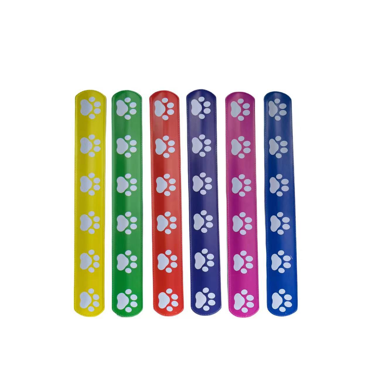 Fábrica de nuevo 6 colores de PVC patas batida anillo patrón de pata de gato transfronterizo pulsera collar de brazalete