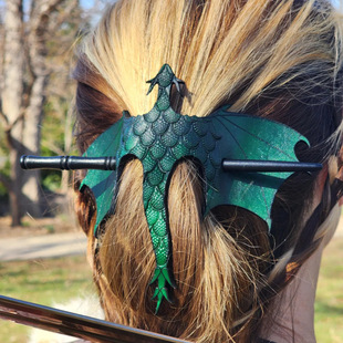 �羳����Dragon Hair Stick�����o���l����ľ�� ��ɫ�����^�l�b�