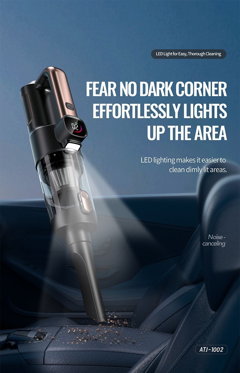 Wow! Customized Amazon Best-Selling Wireless Car Vacuum Cleaner, High-Power Brushless Portable Rechargeable Handheld Blowing and Suction Device