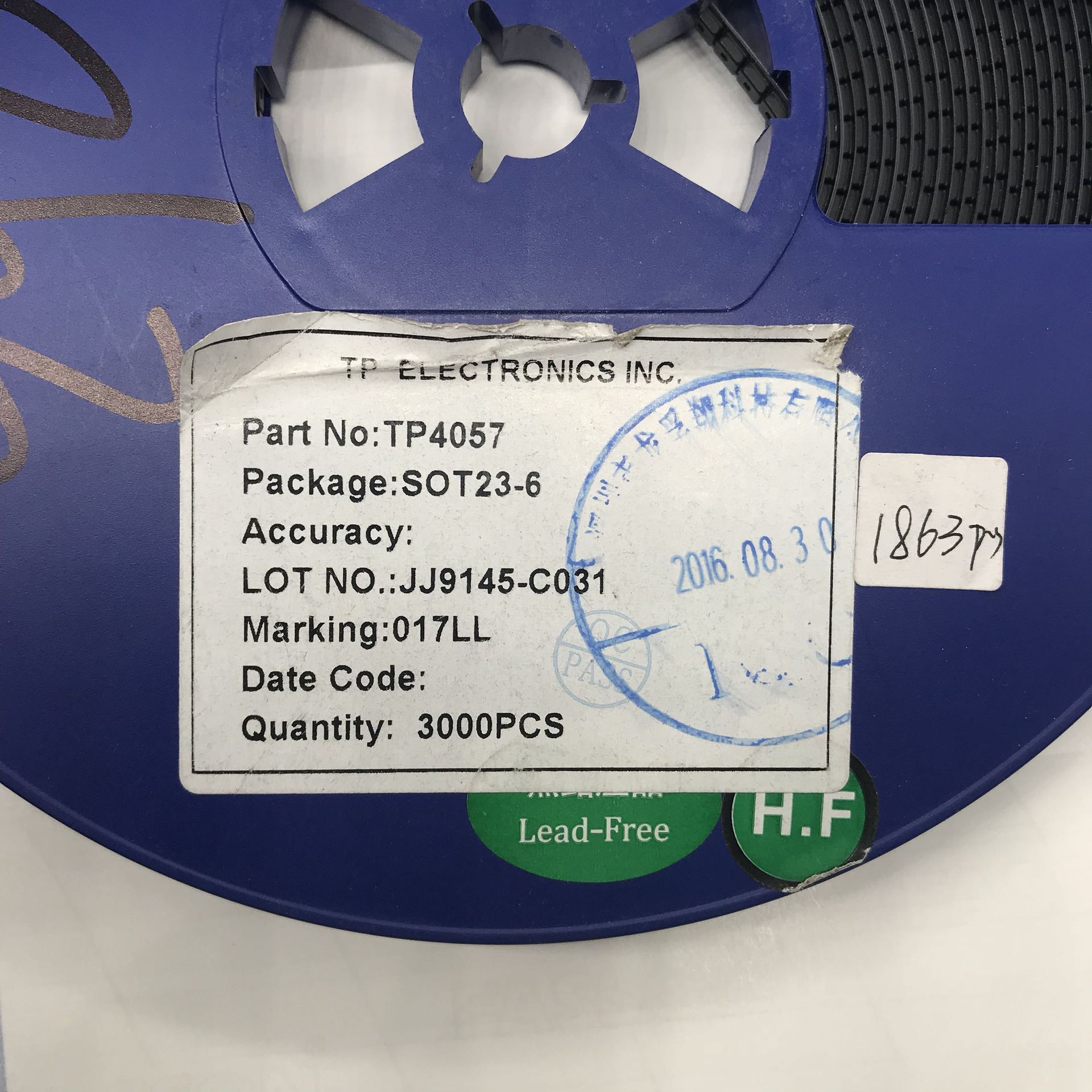 锂电池充电IC TP4057 SOT23-6 锂电池充电器芯片 电池保护芯片