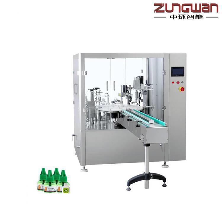 自动滴眼液灌装压塞旋盖联动机_中环ZHY-YYX灌装压塞旋盖联动机封