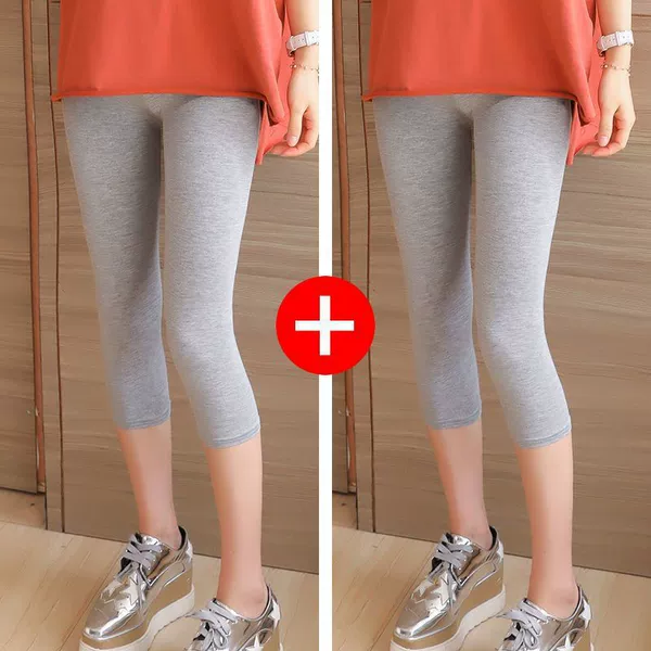 Light gray + light gray [QF08 cropped pants]