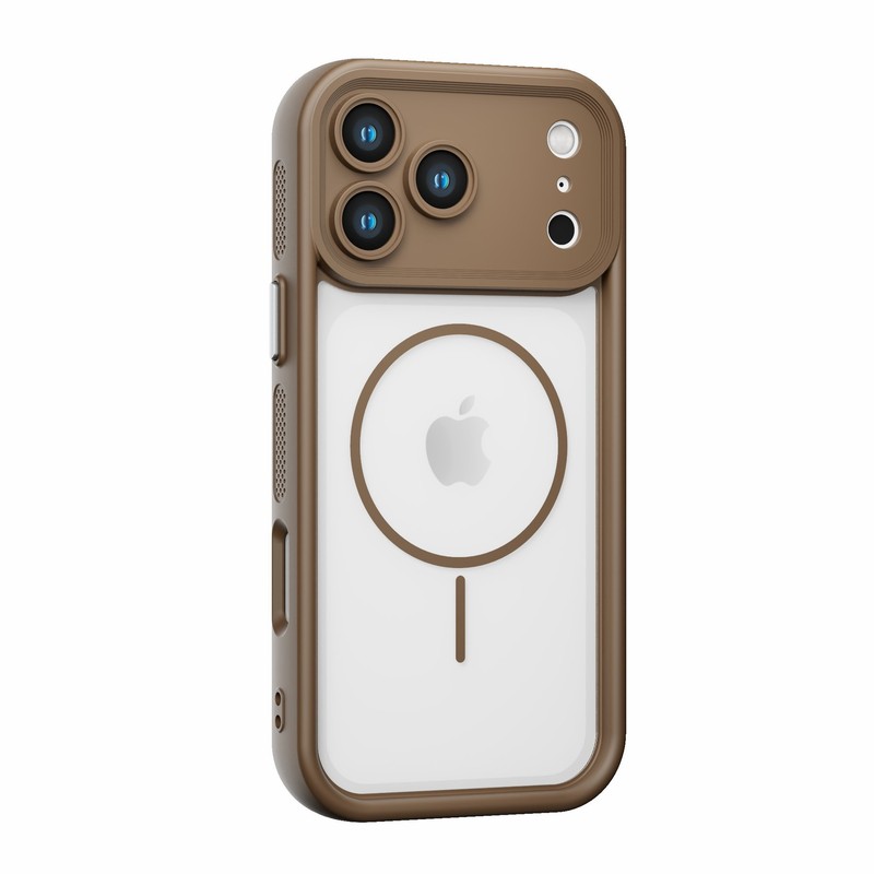 适用iPhone17Air手机壳磁吸细圈肤感磨砂边框散热苹果16保护套15|undefined