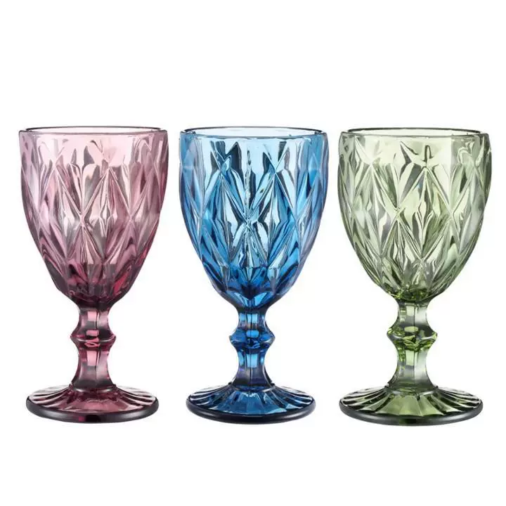 Glass retro wineglass, increased thickness