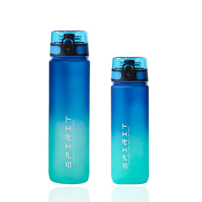 Vaso deportivo, vaso portátil de color degradado, vaso de plástico con cierre, vaso rebote, vaso espacial, gran capacidad, solo para uso en exteriores