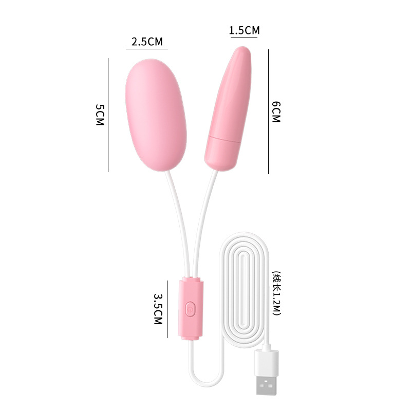 Lale huevo ABCDE USB doble salto huevo chupar lengua lamir varilla de vibración de frecuencia variable para adultos artículos sexuales