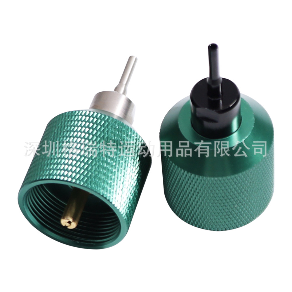 跨境亚马逊电商供货绿色丙烷接头丙烷气体充气阀门接头适配器连接