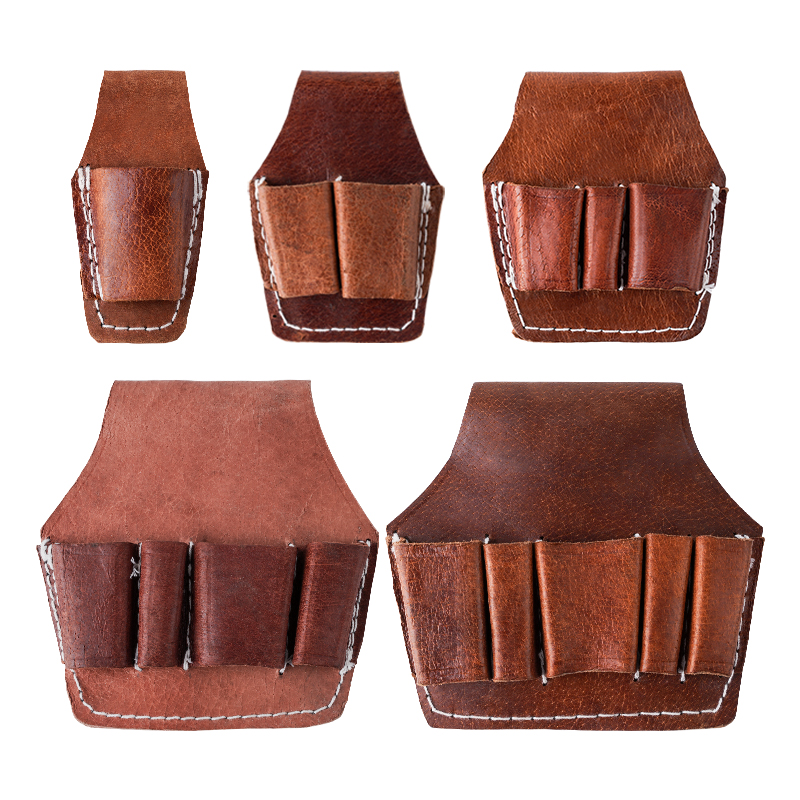 Paquete de herramientas eléctricas, cinturón de cuero de vaca, funda de cuero especial no lona, cinturón de cuero puro para hombres, bolsa multifuncional