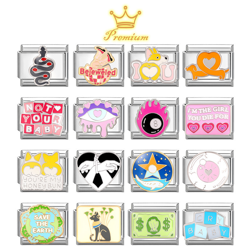 Cross-Border Italian Module Sweet and Fresh Multi-Functional DIY Creative Italian Splicable Jewelry Accessories Bracelet