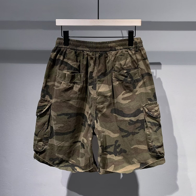American Retro Camouflage Tooling Shorts Men's Summer Trendy Brand High Street Hip-Hop Casual Loose All-Match Straight Pants American Retro Camouflage Tooling Shorts Men's Summer Trendy Brand High Street Hip-Hop Casual Loose All-Match Straight Pants