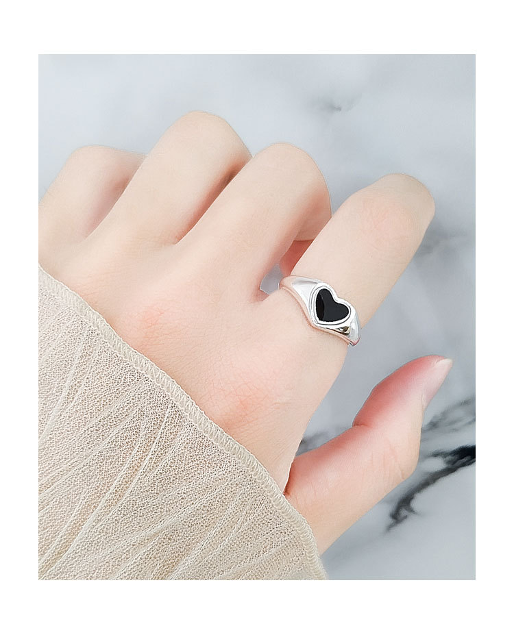 Simple Style Heart Shape Copper Plating Rings 1 Piece