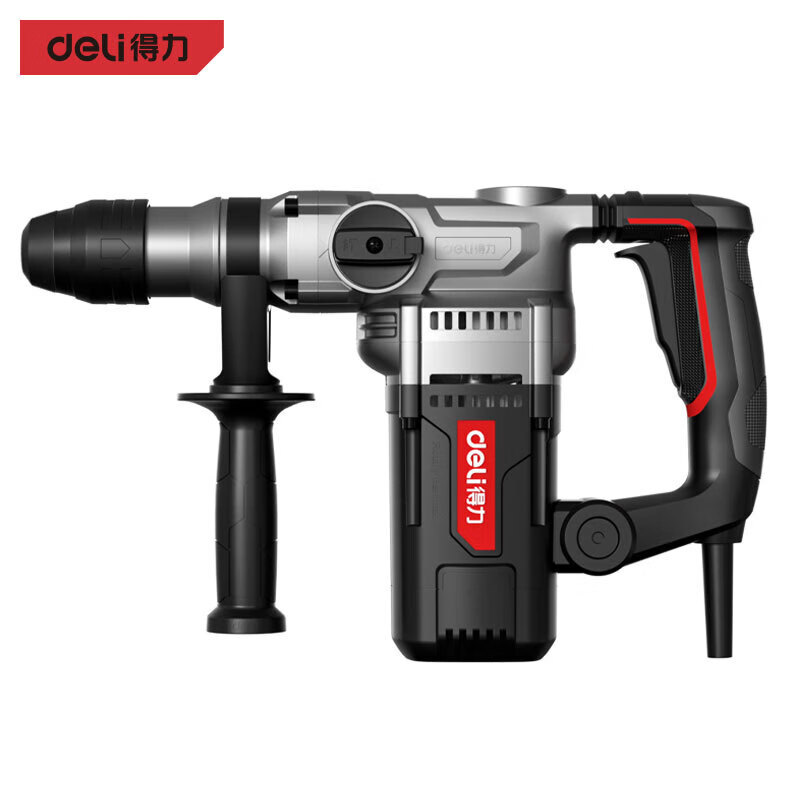 得力工具 插电式电源多功能家用冲击钻红芯DE-DC26-1 双功能电锤