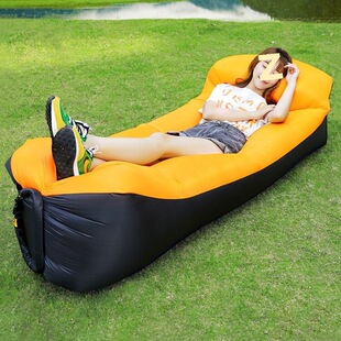 Outdoor Lazy Sofa Reclining Single Music Festival Portable Air Bed Camping Picnic Sleeping Bag Inflatable Sofa Extended