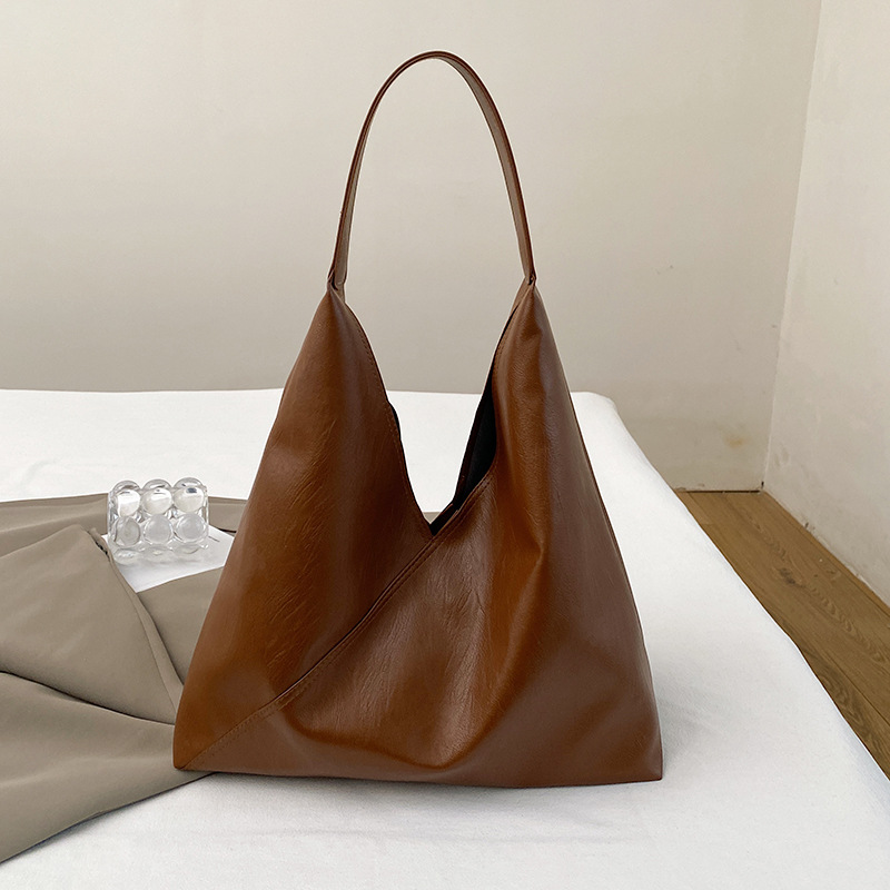 Bolso de gran capacidad para mujeres 2024 nuevo estilo coreano minimalista bolso de mujer bolso de hombro retro ocio