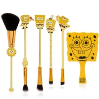 5 Spongebob металлический набор кистей для макияжа Мультфильм кисти для век набор инструментов для макияжа аниме периферийные подарки