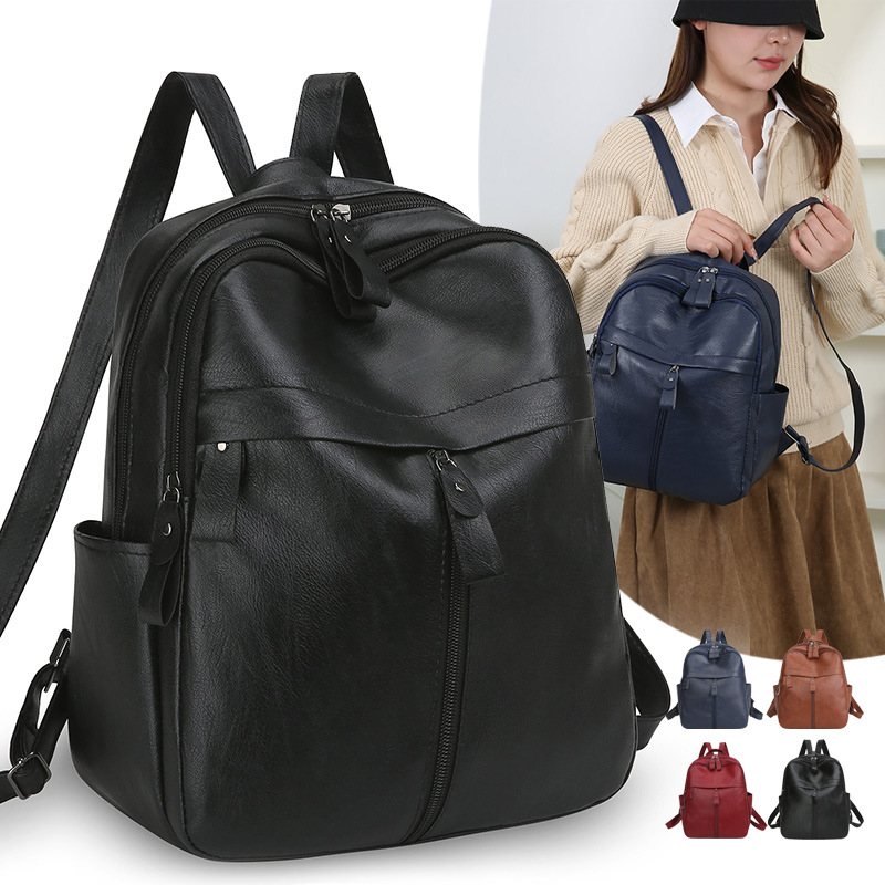 With zipper, black, anti-theft