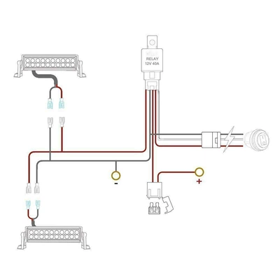 Lights, One-To-Two Waterproof Switch Wiring Harness — İşçi projektorları