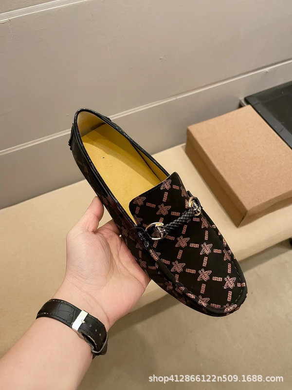 2025 estación europea nuevo Bean zapatos de hombre primavera-verano moda hombre zapatos de zapato transfronterizos zapatos casuales zapatos de conducción de un pie