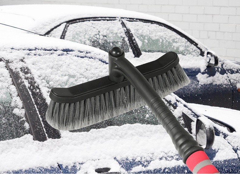 Cross-border car snow shovel, detachable car snow brush, winter vehicle defrosting and de-icing snow brush, snow shovel tool
