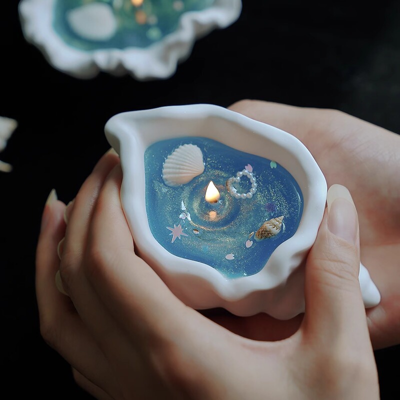 法螺貝の香りのキャンドル、クリエイティブな手作りの誕生日ギフト、寝室の装飾、シンプルな香り、ホームフレグランス|undefined