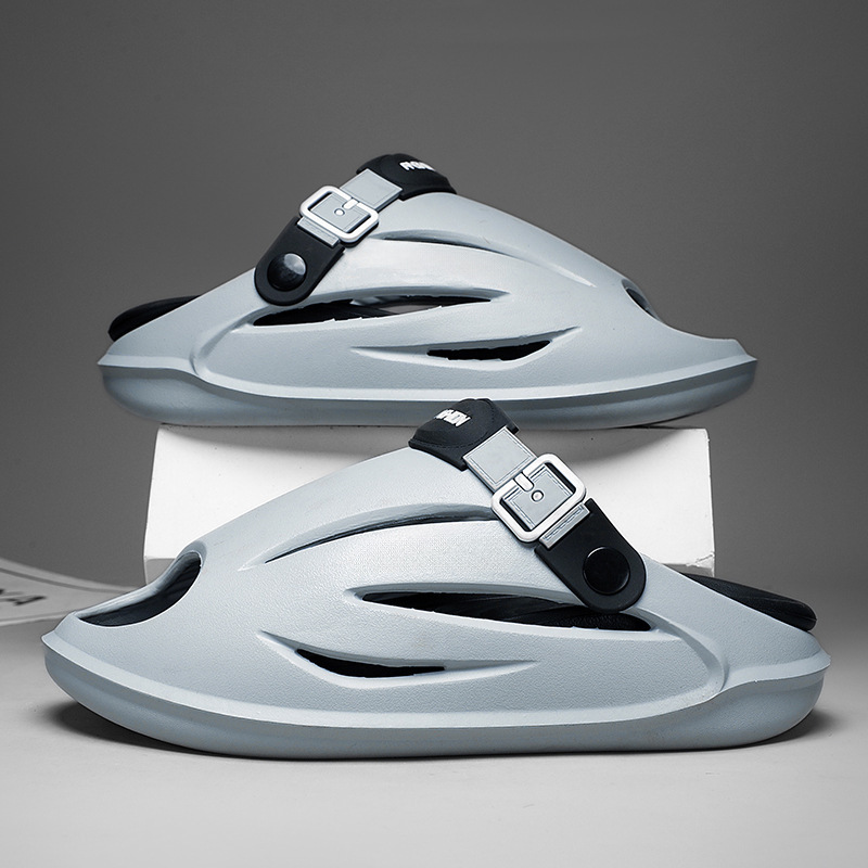 Men's Slippers 2025 New Summer Thick-Soled High-Heeled Sandals Eva Outdoor Wear Beach Indoor Slippers for Men