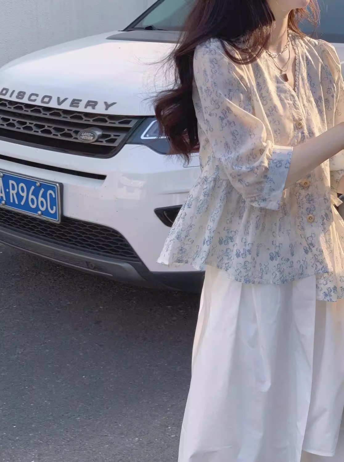 Áo sơ mi búp bê voan hoa mùa hè kiểu Pháp giảm béo dành cho nữ — Hoa bị gãy chi tiết 2